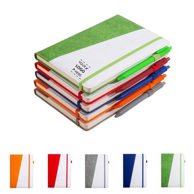 Eco-Friendly Soft Cover Journal Notebook w/Pen Loop