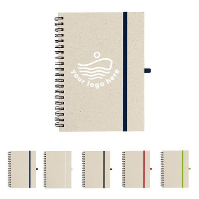 FSC® 5"x 7" Natural Paper Spiral Notebook Journal
